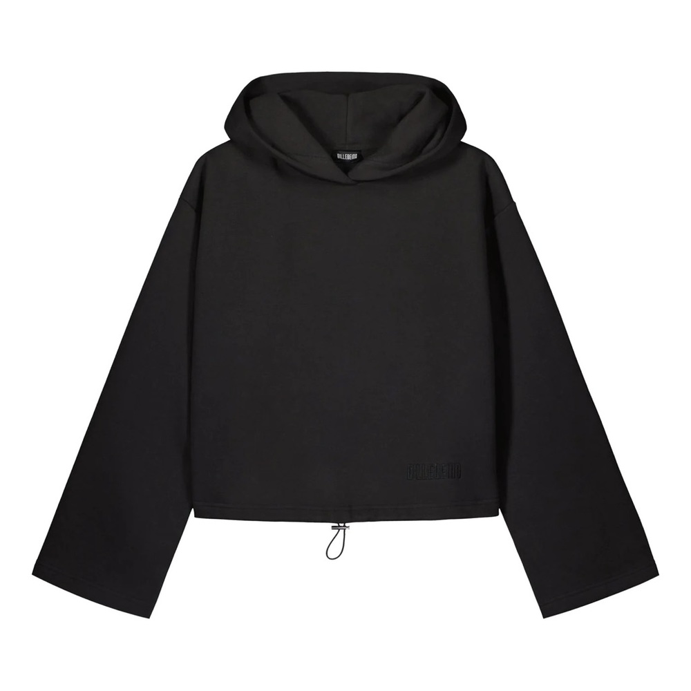 billebeino crop hoodie black
